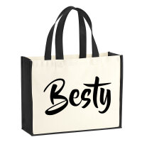 Jutetasche Besty Bestie 21 Liter Black