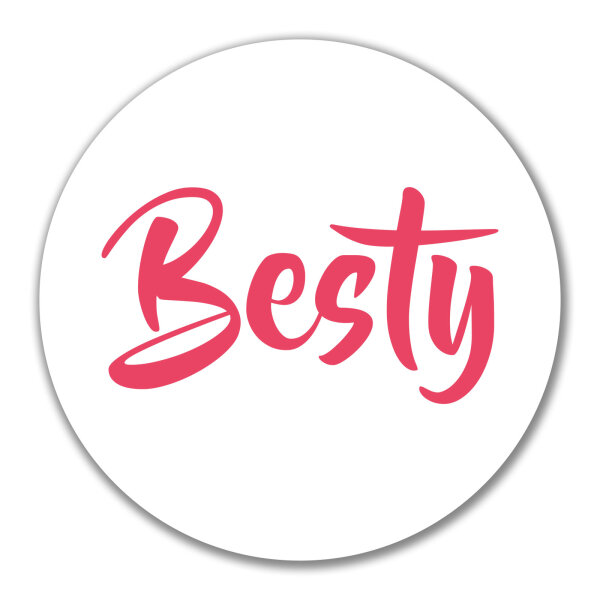 Aufkleber Besty Bestie 10cm Sticker