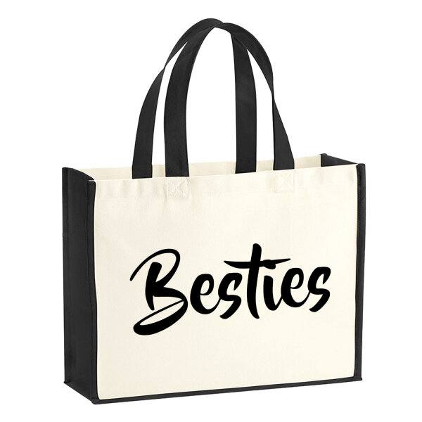Jutetasche Bestie Besty 21 Liter Black