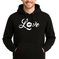 Unisex Hoodie Love Kuss Größe S-3XL