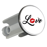 Waschbeckenstöpsel Love Kuss 4cm Abflussstopfen