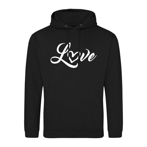 Unisex Hoodie Love Herz Hearth Größe S-3XL