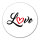 Aufkleber Love Herz Hearth 10cm Sticker