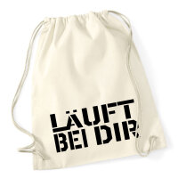 Turnbeutel Läuft bei dir Jugendwort 12 Liter