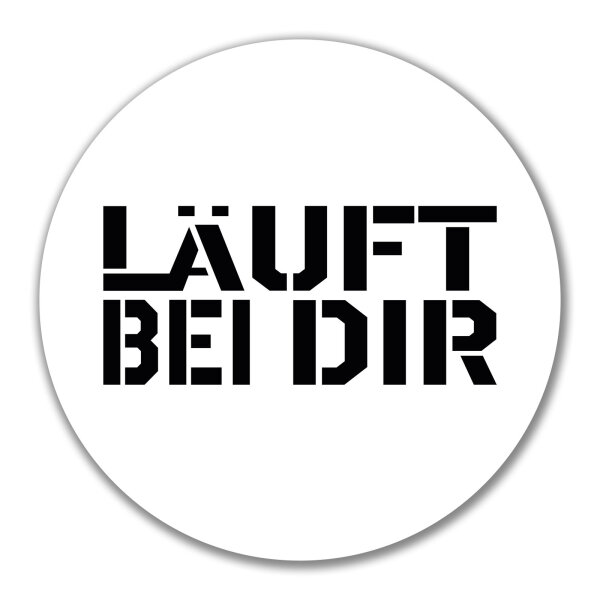 Aufkleber Läuft bei dir Jugendwort 10cm Sticker