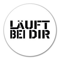 Aufkleber Läuft bei dir Jugendwort 10cm Sticker