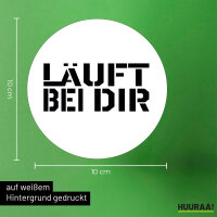 Aufkleber Läuft bei dir Jugendwort 10cm Sticker