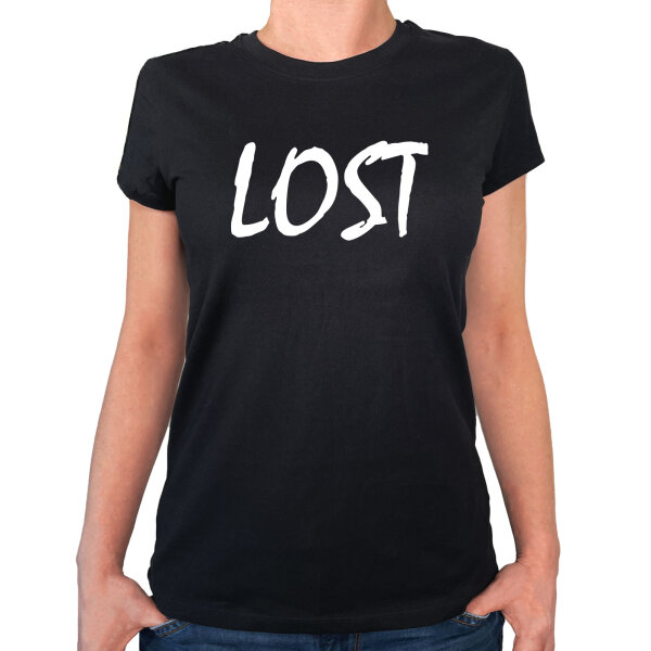 Damen T-Shirt Lost Jugendwort Größe XS-XXL