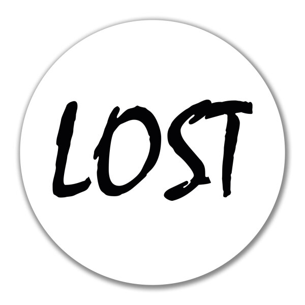 Aufkleber Lost Jugendwort 10cm Sticker