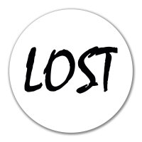 Aufkleber Lost Jugendwort 10cm Sticker