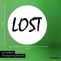 Aufkleber Lost Jugendwort 10cm Sticker