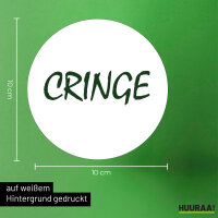 Aufkleber Cringe Jugendwort 10cm Sticker
