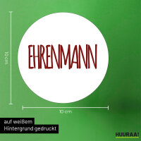 Aufkleber Ehrenmann Jugendwort 10cm Sticker