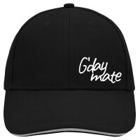 Cappy Mütze G`day mate Spruch