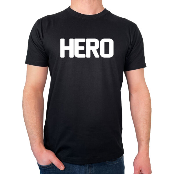 Herren T-Shirt Hero Held Größe S-3XL