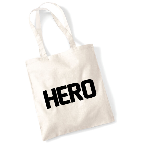 Jutebeutel Hero Held 10 Liter