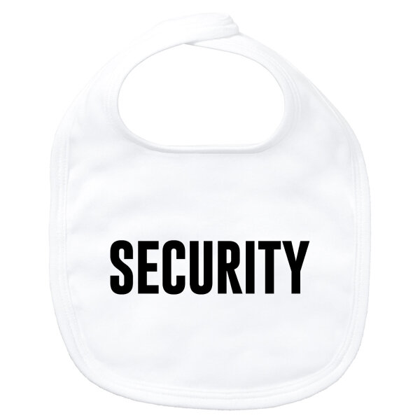 Baby Lätzchen Security Schriftzug