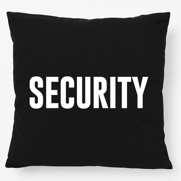 Kissen Security Schriftzug 40x40cm