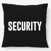 Kissen Security Schriftzug 40x40cm