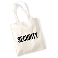 Jutebeutel Security Schriftzug 10 Liter