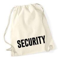 Turnbeutel Security Schriftzug 12 Liter