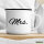Emaille Tasse Mrs. Schriftzug 300ml Vintage Emaille Becher