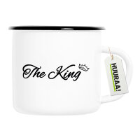 Emaille Tasse The King Krone 300ml Vintage Emaille Becher