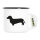 Emaille Tasse Dackel Silhouette 300ml Vintage Emaille Becher