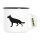 Emaille Tasse Deutscher Schäferhund Silhouette 300ml Vintage Emaille Becher