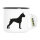 Emaille Tasse Deutscher Boxer Silhouette 300ml Vintage Emaille Becher