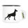 Emaille Tasse Dobermann Silhouette 300ml Vintage Emaille Becher