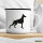 Emaille Tasse Dobermann Silhouette 300ml Vintage Emaille Becher