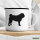Emaille Tasse Mops Silhouette 300ml Vintage Emaille Becher