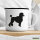 Emaille Tasse Pudel Silhouette 300ml Vintage Emaille Becher