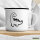 Emaille Tasse Apatosaurus  Dinosaurier 300ml Vintage Emaille Becher