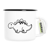 Emaille Tasse Stegosaurus Dinosaurier 300ml Vintage...