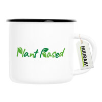Emaille Tasse Plant Based Blätter 300ml Vintage...
