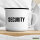 Emaille Tasse Security Schriftzug 300ml Vintage Emaille Becher