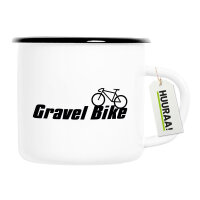 Emaille Tasse Gravel Bike Fahrrad 300ml Vintage Emaille...