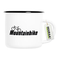 Emaille Tasse Mountain Bike Fahrrad 300ml Vintage Emaille...