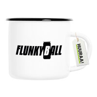 Emaille Tasse Flunkyball Bierdose 300ml Vintage Emaille Becher