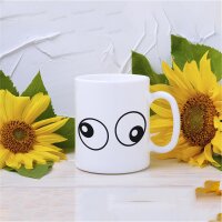 Kaffeetasse Freaky Eyes Weiß 330ml