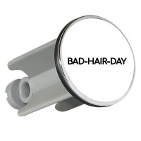 Waschbeckenstöpsel Bad Hair Day Schriftzug 4cm Abflussstopfen