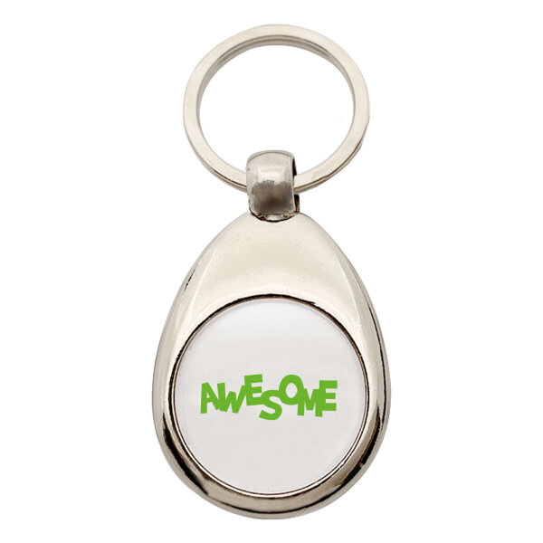 Schlüsselanhänger Awesome Schriftzug