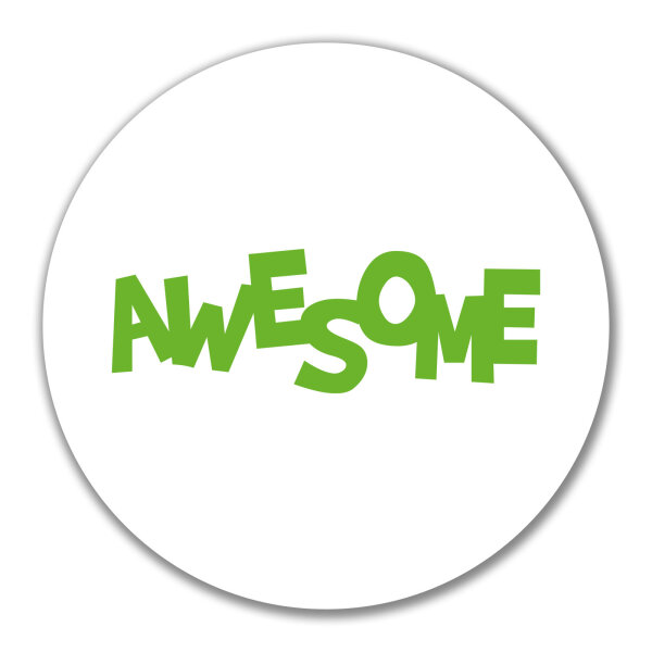 Aufkleber Awesome Schriftzug 10cm Sticker
