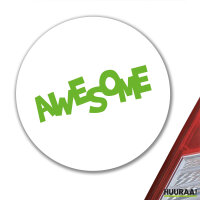 Aufkleber Awesome Schriftzug 10cm Sticker