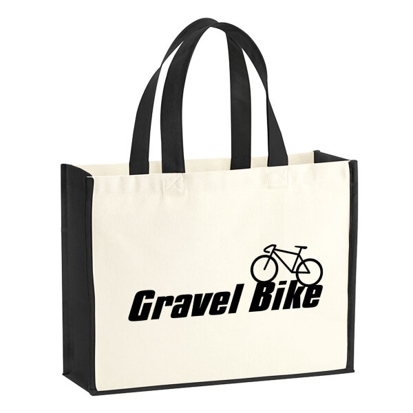 Jutetasche Gravel Bike Fahrrad 21 Liter Black