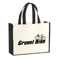 Jutetasche Gravel Bike Fahrrad 21 Liter Black