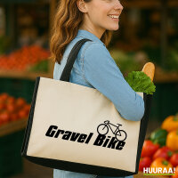 Jutetasche Gravel Bike Fahrrad 21 Liter Black