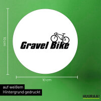 Aufkleber Gravel Bike Fahrrad 10cm Sticker